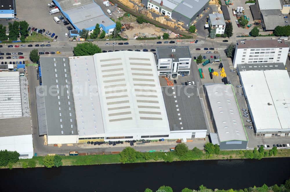 Aerial image Berlin - Werksgelände der Carl Spaeter GmbH Stahlgroßhandel an der Nobelstraße 33 in Berlin. Work area Carl Später GmbH steel wholesale at the Nobelstraße in Berlin.