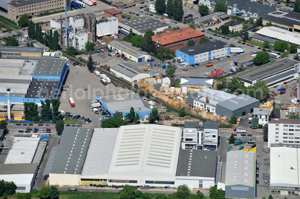 Aerial image Berlin - Werksgelände der Carl Spaeter GmbH Stahlgroßhandel an der Nobelstraße 33 in Berlin. Work area Carl Später GmbH steel wholesale at the Nobelstraße in Berlin.