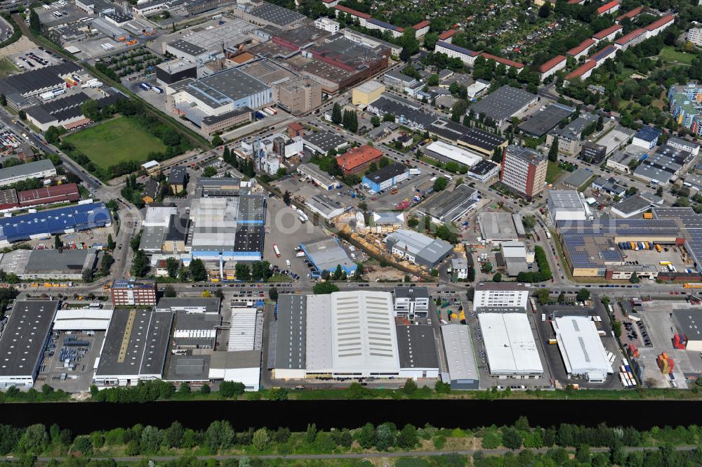 Aerial image Berlin - Werksgelände der Carl Spaeter GmbH Stahlgroßhandel an der Nobelstraße 33 in Berlin. Work area Carl Später GmbH steel wholesale at the Nobelstraße in Berlin.