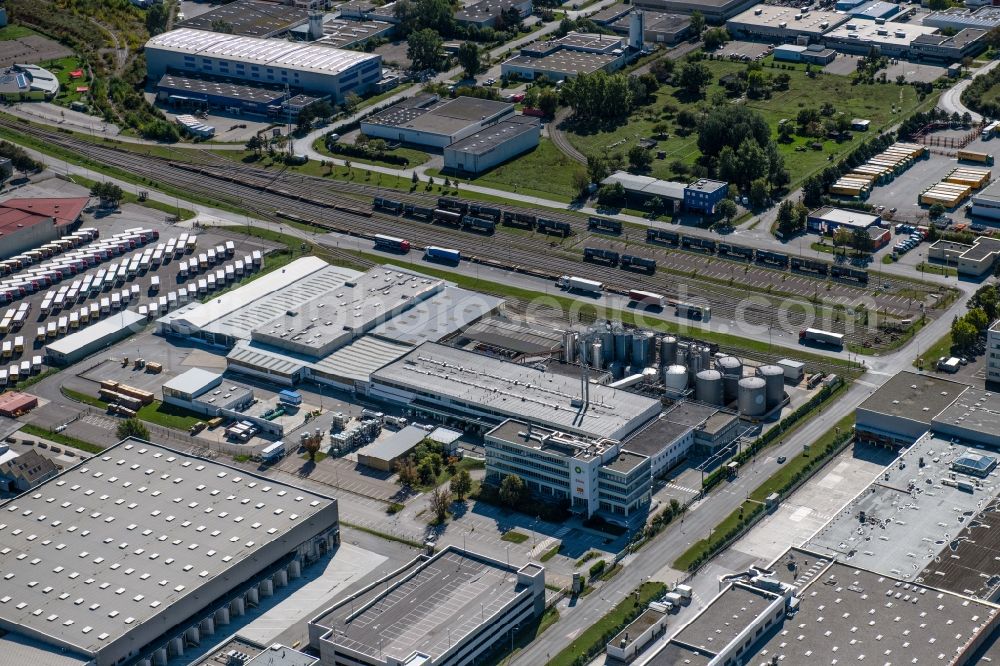 Aerial image Wiener Neudorf - Building and production halls on the premises Castrol Austria GmbH IZ on NOe-Sued Strasse in Wiener Neudorf in Lower Austria, Austria