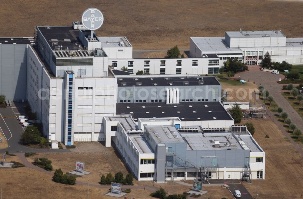 Aerial image Bitterfeld-Wolfen - Factory premises of the chemical manufacturers of Bayer Bitterfeld GmbH in Chemiepark in the district Greppin in Bitterfeld-Wolfen in the state Saxony-Anhalt