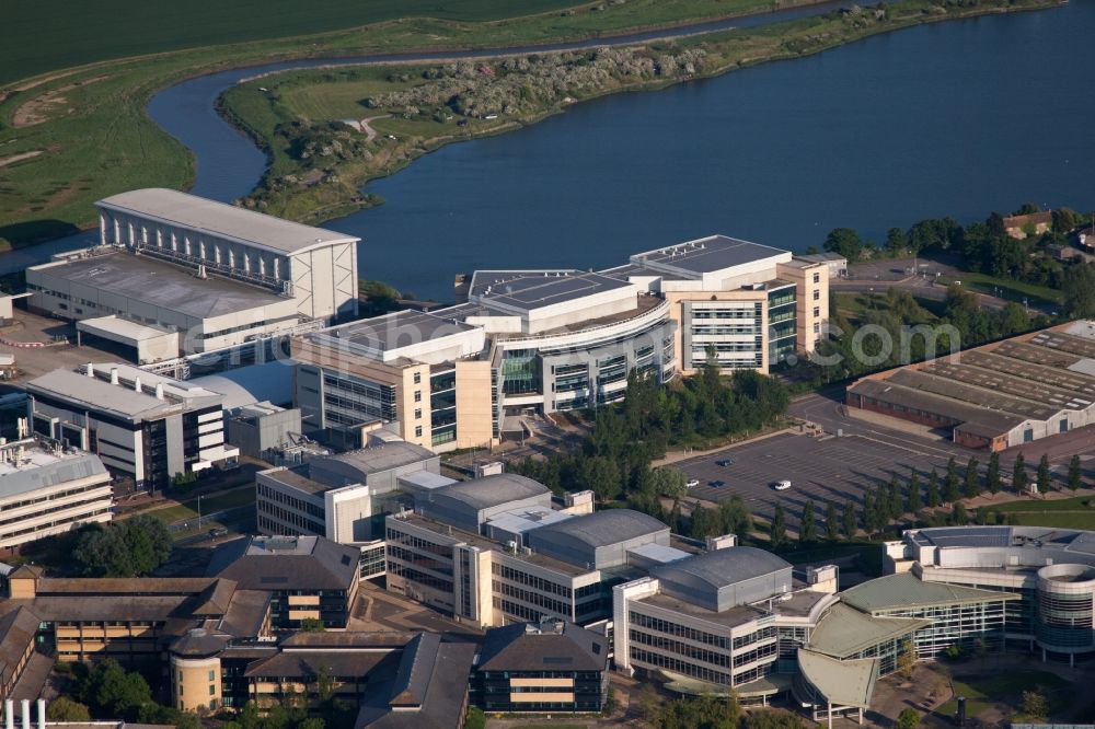 Aerial photograph Sandwich - Building and production halls on the premises of the chemical manufacturers Pfizer Ltd and Discovery Park in Sandwich in England, United Kingdom