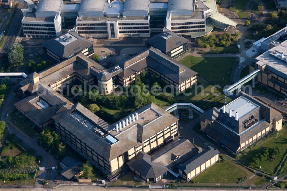 Aerial photograph Sandwich - Building and production halls on the premises of the chemical manufacturers Pfizer Ltd and Discovery Park in Sandwich in England, United Kingdom