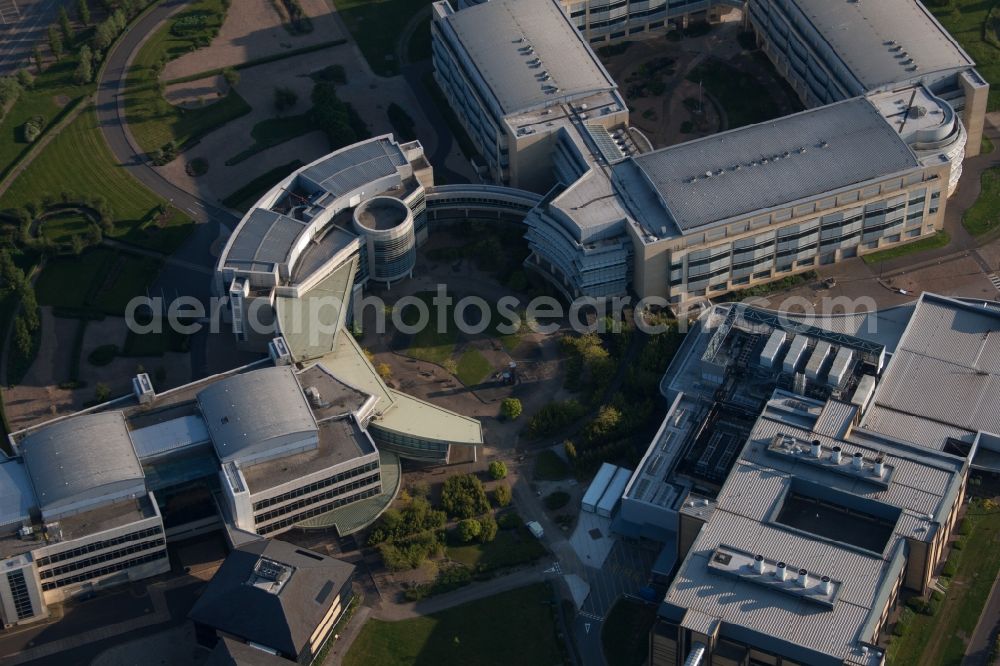 Aerial photograph Sandwich - Building and production halls on the premises of the chemical manufacturers Pfizer Ltd and Discovery Park in Sandwich in England, United Kingdom