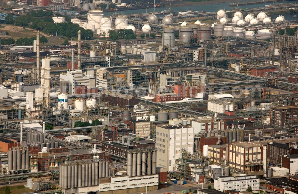 Marl from above - Premises of the Chemical Works, location of Degussa and EVONIK in Marl in North Rhine-Westphalia