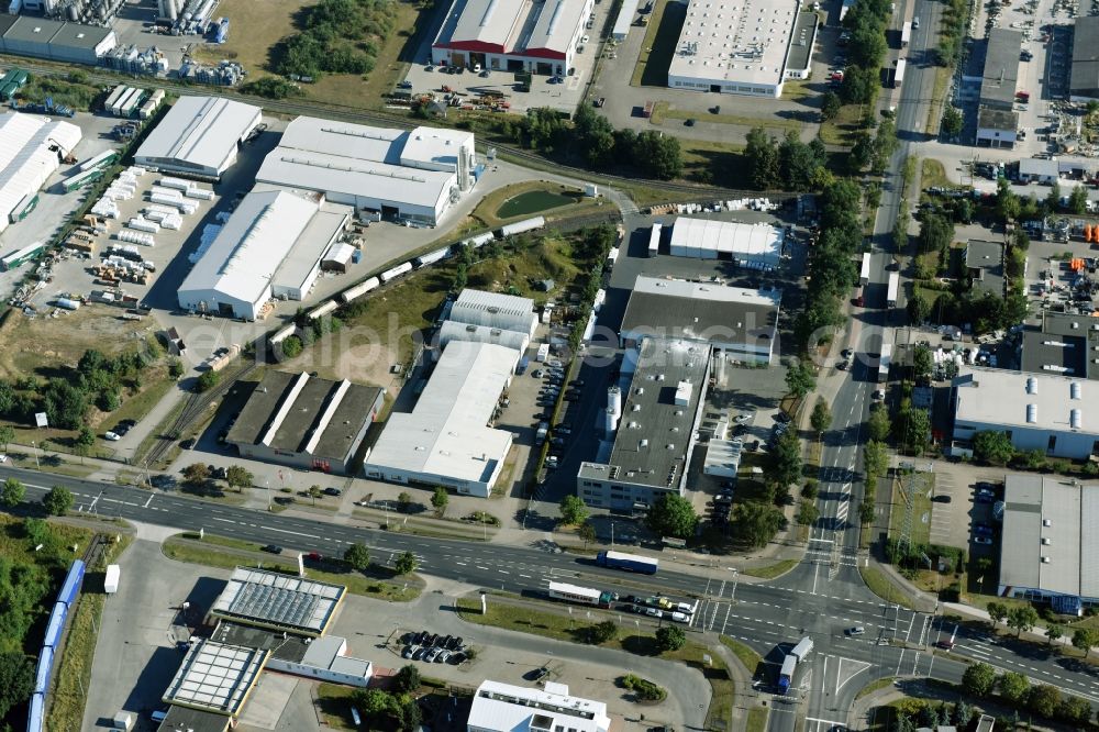 Aerial photograph Braunschweig - Building and production halls on the premises of Condor Compounds GmbH on Hansestrasse in Braunschweig in the state Lower Saxony