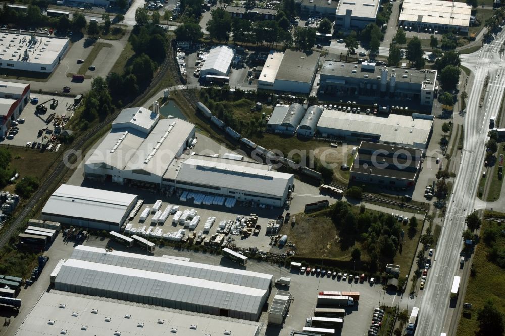 Aerial photograph Braunschweig - Building and production halls on the premises of Condor Compounds GmbH on Hansestrasse in Braunschweig in the state Lower Saxony