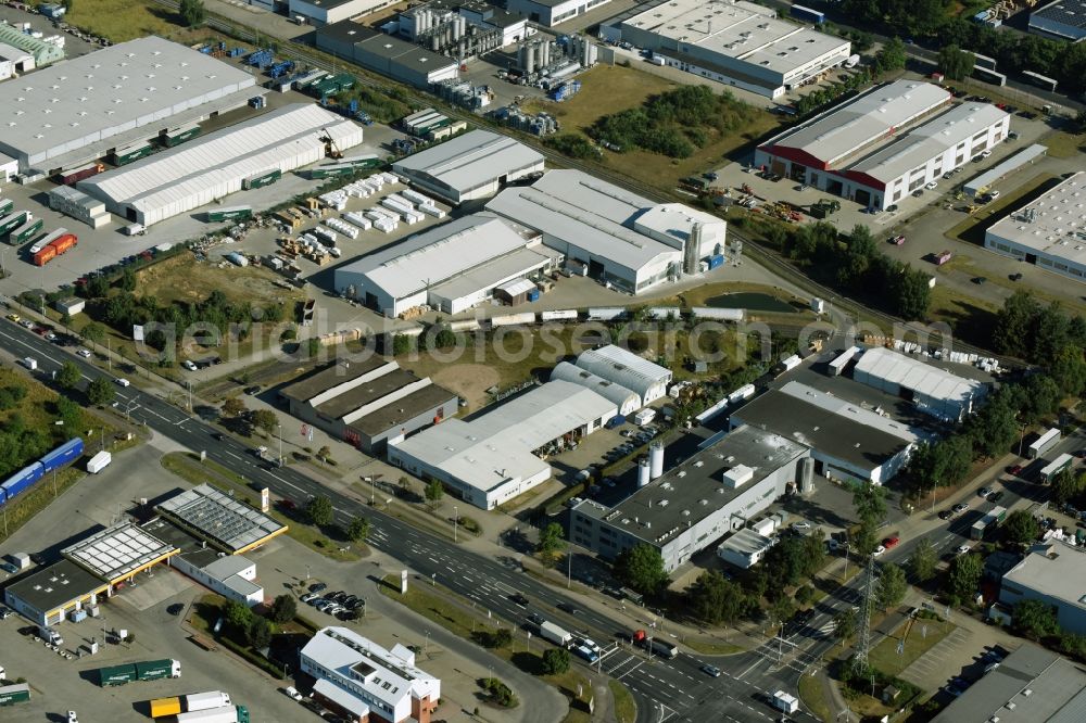 Aerial photograph Braunschweig - Building and production halls on the premises of Condor Compounds GmbH on Hansestrasse in Braunschweig in the state Lower Saxony