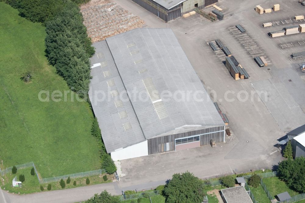 Marxzell from above - Building and production halls on the premises of corthum Nordschwarzwald GmbH - corthum Erdenwerk in the district Pfaffenrot in Marxzell in the state Baden-Wuerttemberg