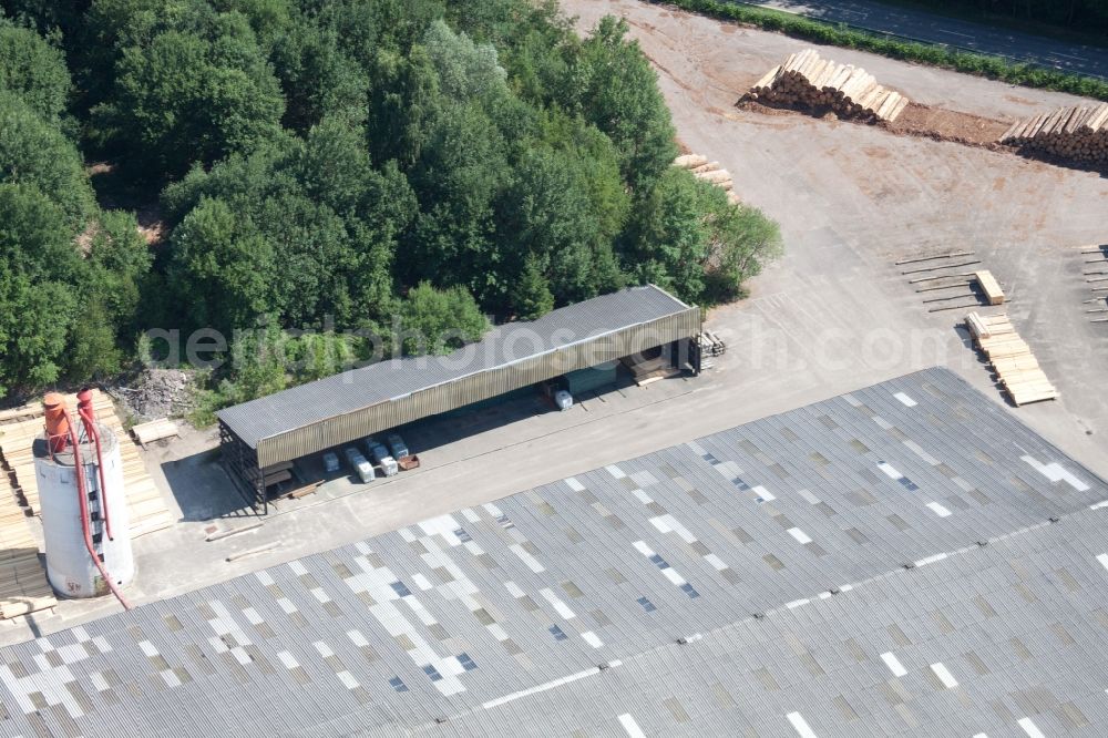 Aerial photograph Marxzell - Building and production halls on the premises of corthum Nordschwarzwald GmbH - corthum Erdenwerk in the district Pfaffenrot in Marxzell in the state Baden-Wuerttemberg