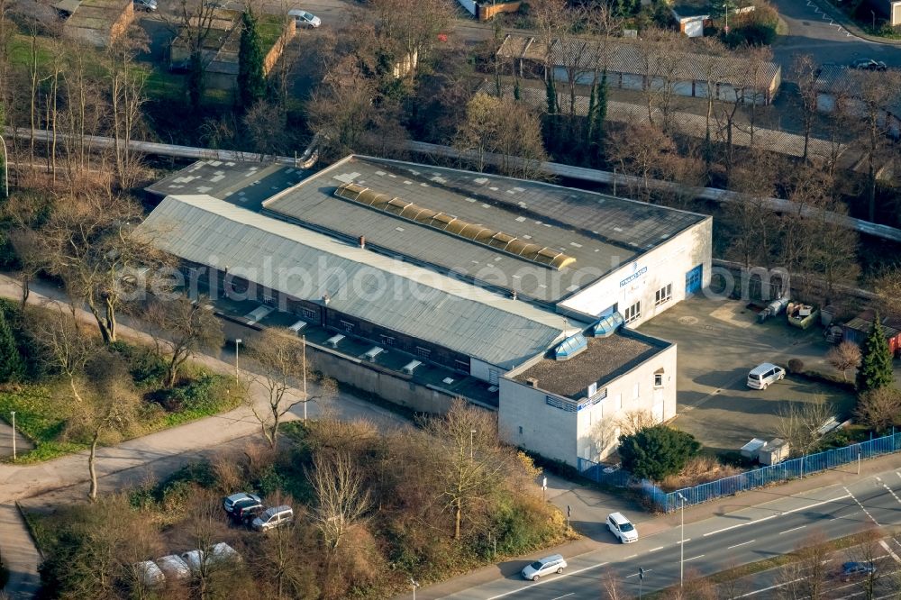 Herne from the bird's eye view: Building and production halls on the premises of of Dynamo-Werk Elektrotechnik GmbH & Co.KG on Dorstener Strasse in Herne in the state North Rhine-Westphalia, Germany