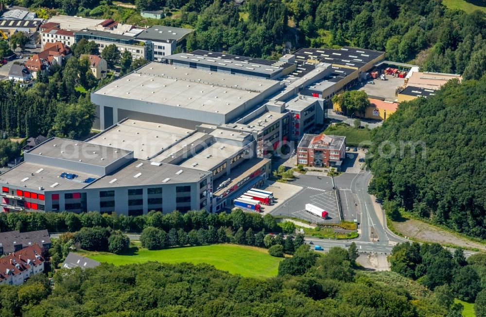 Aerial image Ennepetal - Building and production halls on the premises of of Ferdinand Bilstein GmbH + Co. KG on Wilhelmstrasse in Ennepetal in the state North Rhine-Westphalia, Germany