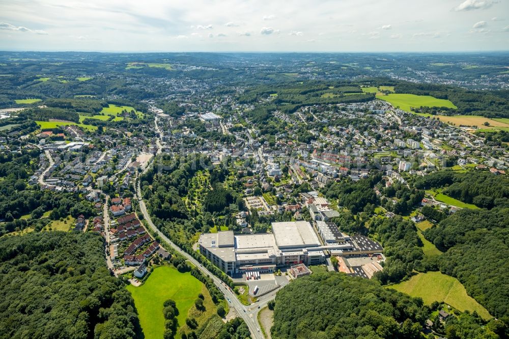 Aerial photograph Ennepetal - Building and production halls on the premises of of Ferdinand Bilstein GmbH + Co. KG on Wilhelmstrasse in Ennepetal in the state North Rhine-Westphalia, Germany