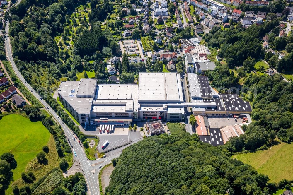 Aerial image Ennepetal - Building and production halls on the premises of of Ferdinand Bilstein GmbH + Co. KG on Wilhelmstrasse in Ennepetal in the state North Rhine-Westphalia, Germany