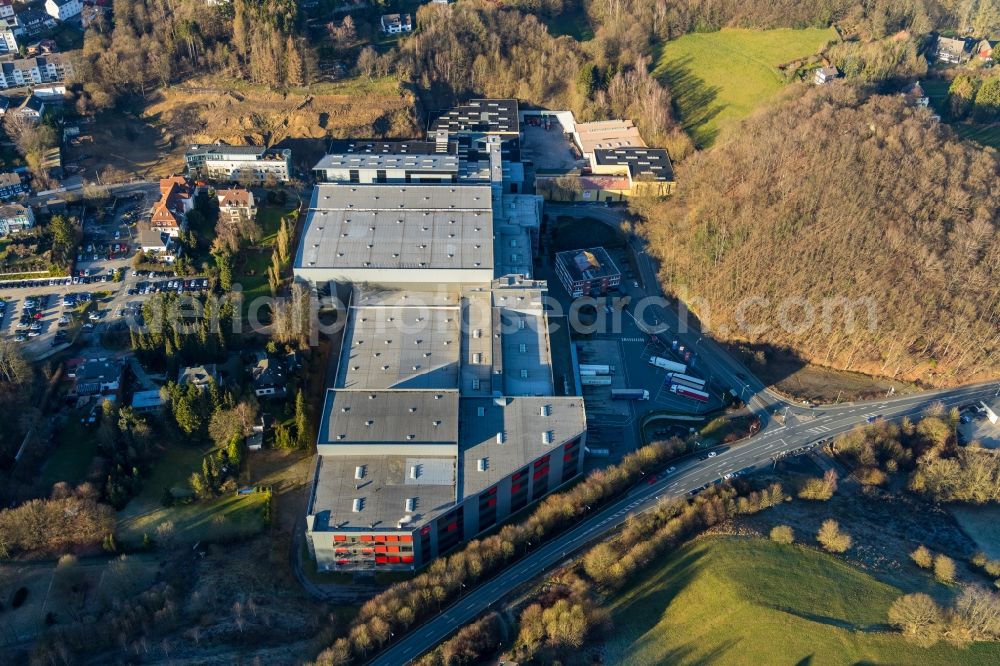 Ennepetal from above - Building and production halls on the premises of of Ferdinand Bilstein GmbH + Co. KG on Wilhelmstrasse in Ennepetal in the state North Rhine-Westphalia, Germany