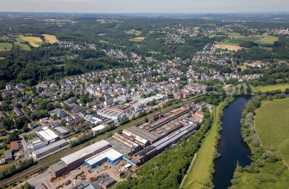 Wetter (Ruhr) from the bird's eye view: Building and production halls on the premises of of Moofne Verpackung Carl Bernh. Hoffmann GmbH in the district Wengern in Wetter (Ruhr) in the state North Rhine-Westphalia, Germany