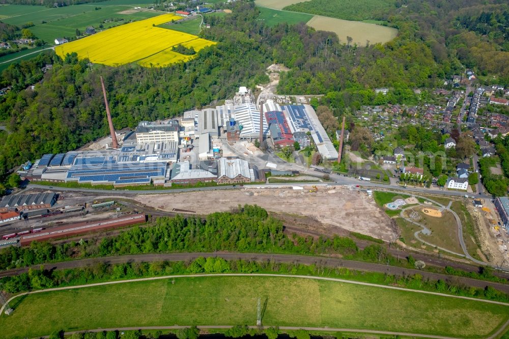 Aerial photograph Bochum - Building and production halls on the premises of of P-D Refractories GmbH on Dr.-C.-Otto-Strasse 222 in Bochum in the state North Rhine-Westphalia, Germany