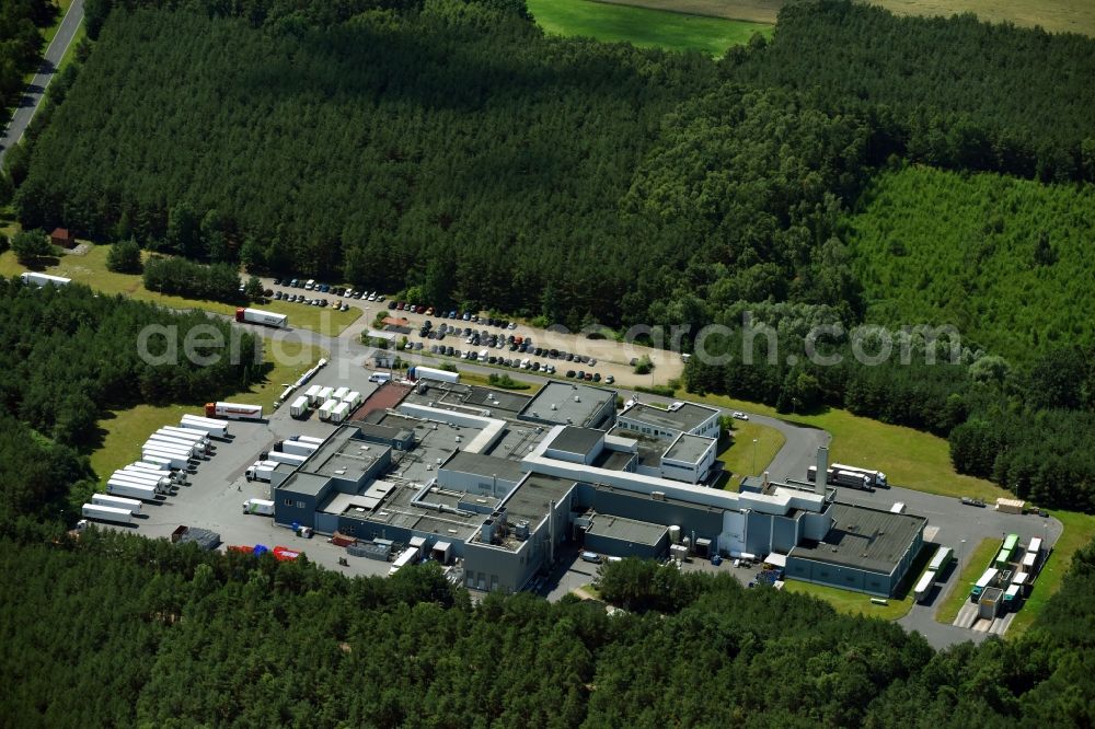 Perleberg from the bird's eye view: Building and production halls on the premises of of VION Perleberg GmbH on Buchholzer Chaussee in the district Quitzow in Perleberg in the state Brandenburg, Germany