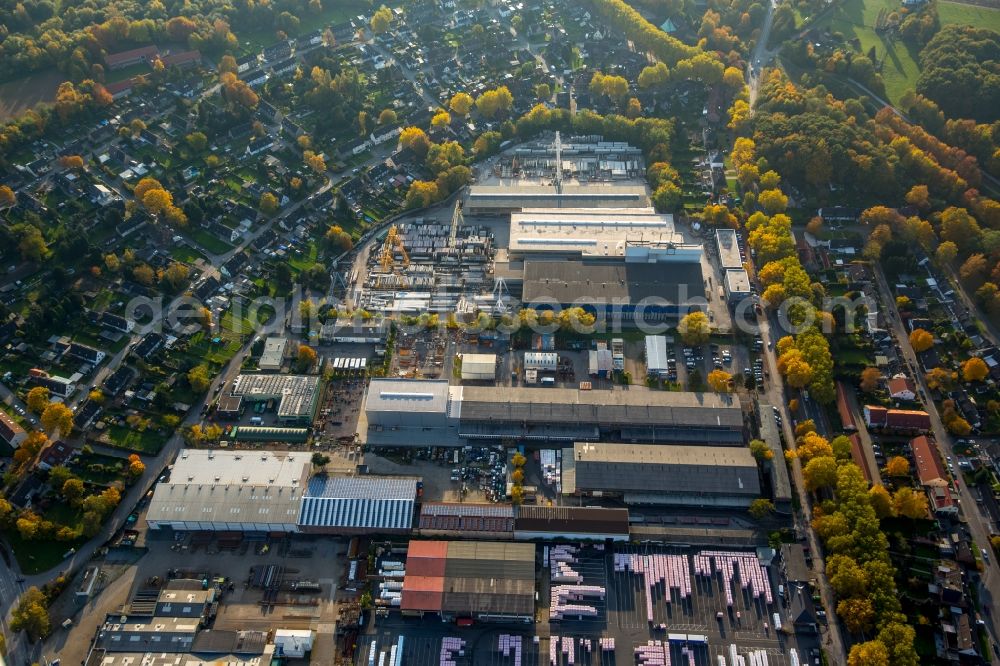 Aerial image Gladbeck - Building and production halls on the premises of DEUTSCHE ROCKWOOL Mineralwoll GmbH & Co. OHG in Gladbeck in the state North Rhine-Westphalia