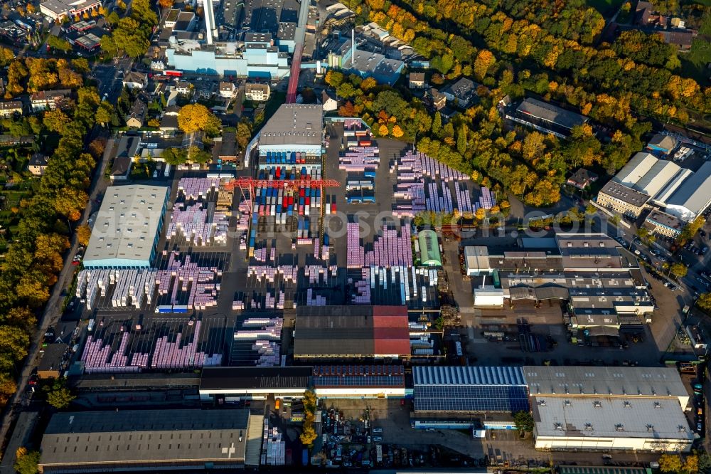 Aerial image Gladbeck - Building and production halls on the premises of DEUTSCHE ROCKWOOL Mineralwoll GmbH & Co. OHG in Gladbeck in the state North Rhine-Westphalia