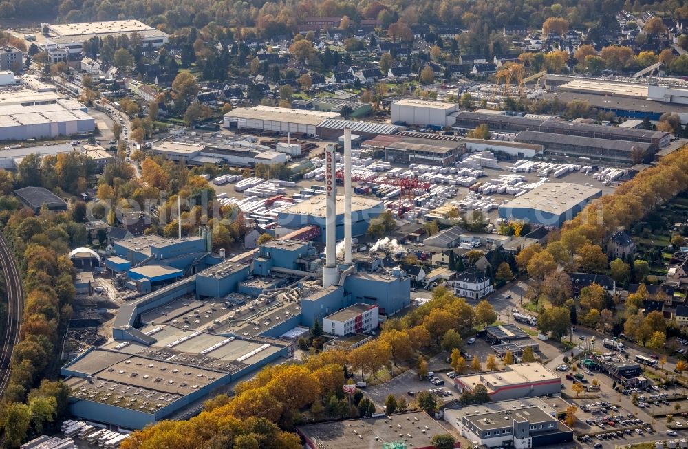 Aerial image Gladbeck - Building and production halls on the premises of DEUTSCHE ROCKWOOL Mineralwoll GmbH & Co. OHG in Gladbeck in the state North Rhine-Westphalia