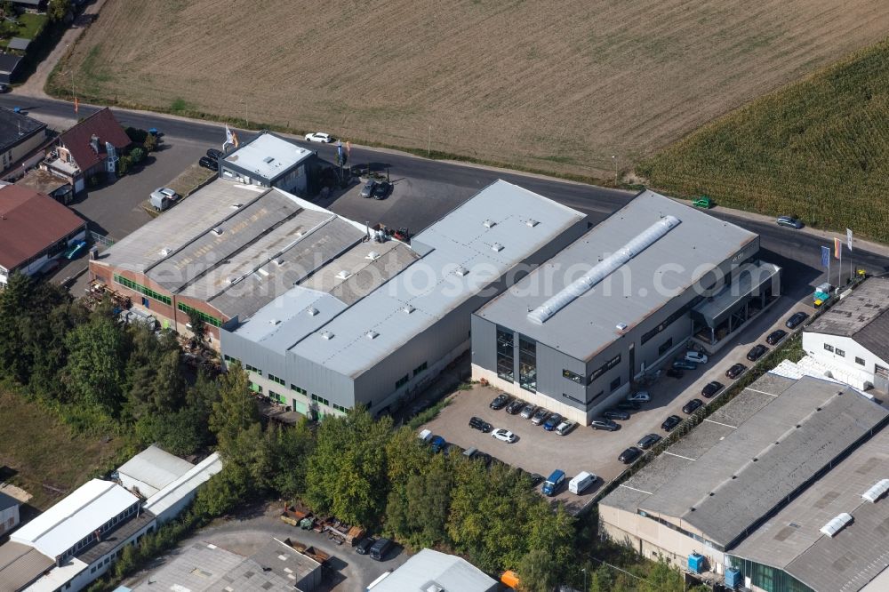 Aerial photograph Stolberg - Building and production halls on the premises DIRKRA Sondermaschinenbau GmbH & Co.KG in the district Mausbach in Stolberg in the state North Rhine-Westphalia, Germany