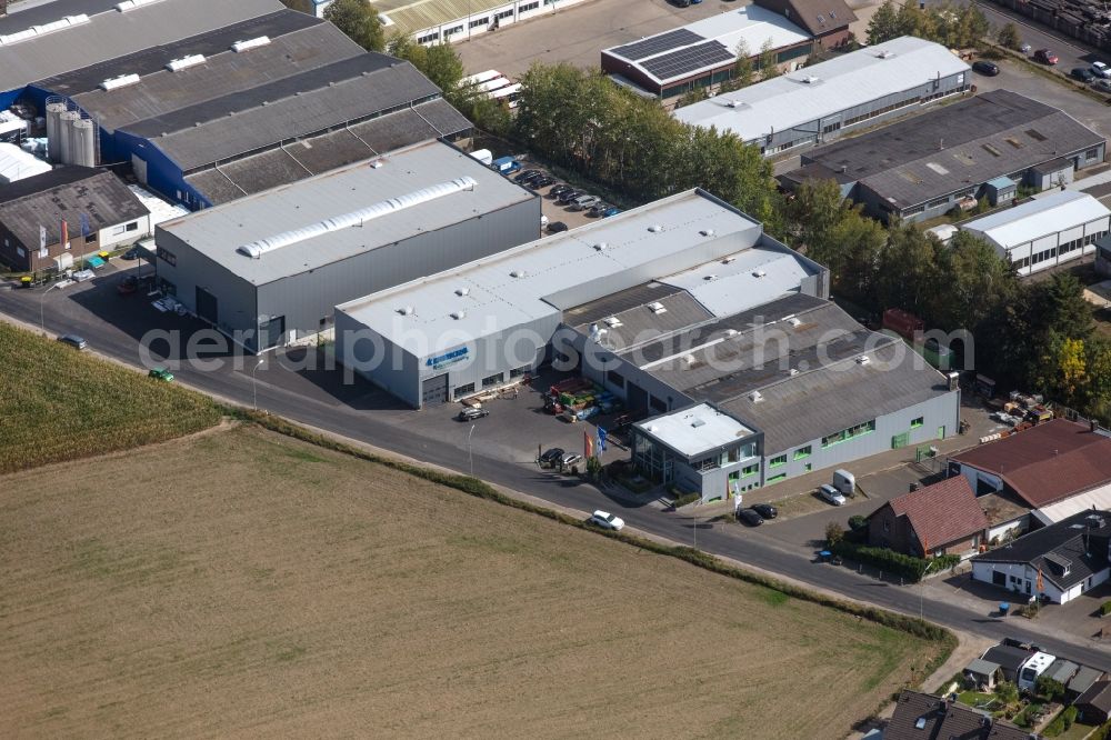 Aerial image Stolberg - Building and production halls on the premises DIRKRA Sondermaschinenbau GmbH & Co.KG in the district Mausbach in Stolberg in the state North Rhine-Westphalia, Germany