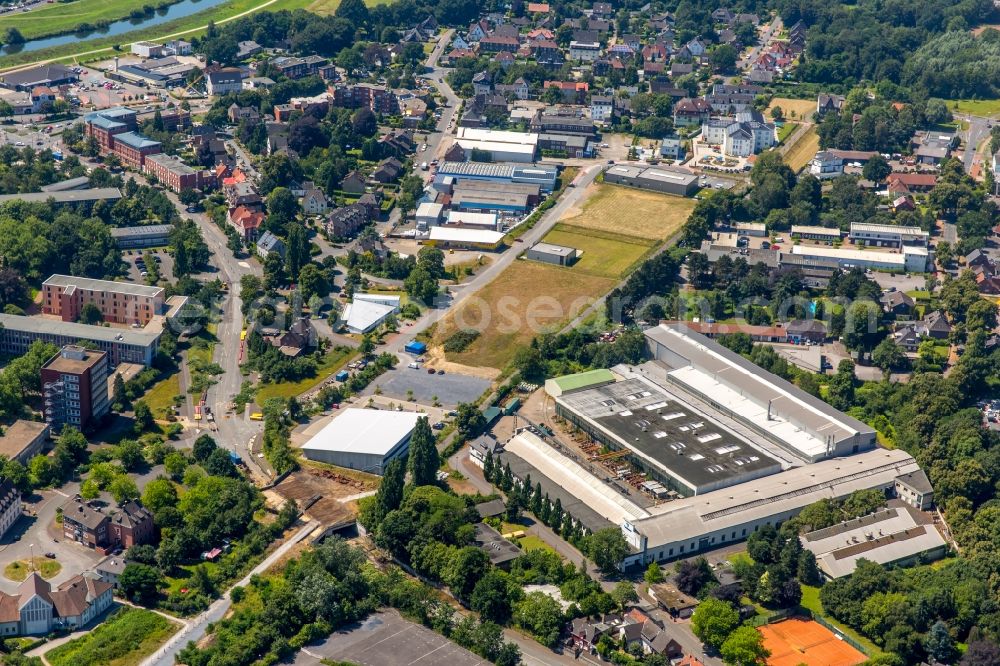 Aerial photograph Dorsten - Building and production halls on the premises of Dorstener Antriebstechnik GmbH in Dorsten in the state North Rhine-Westphalia