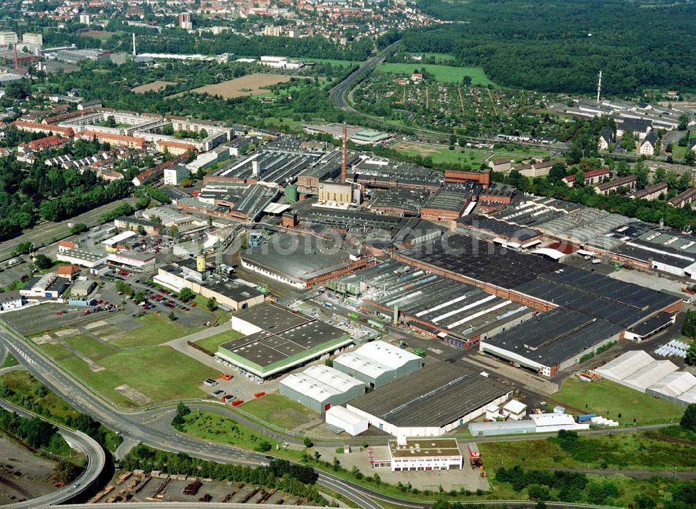 Aerial image Hanau / Hessen - Werksgelände der DUNLOP GmbH an der Dunlopstraße 2 in 63450 Hanau. (Tel.: 06181-6801).