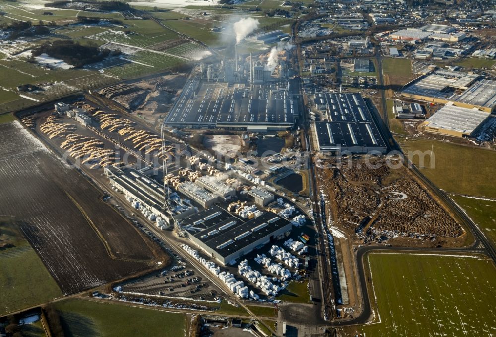 Brilon from the bird's eye view: Premises of Egger Holzwerkstoffe Brilon GmbH in Brilon in North Rhine-Westphalia