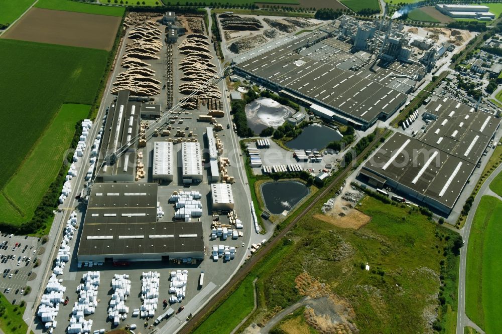 Aerial photograph Brilon - Building and production halls on the premises of Egger Holzwerkstoffe Brilon GmbH & Co. KG Im Kissen in Brilon in the state North Rhine-Westphalia, Germany