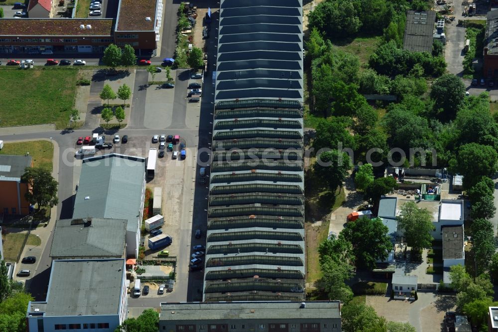 Aerial image Magdeburg - Building and production halls on the premises of EMCO MAGDEBURG GmbH in Magdeburg in the state Saxony-Anhalt