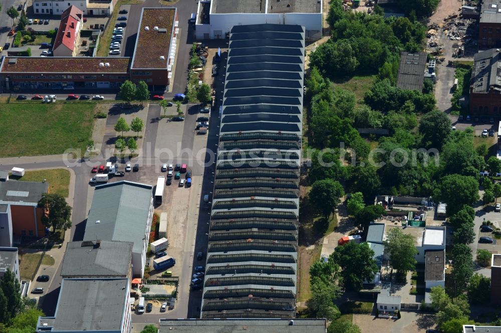 Aerial image Magdeburg - Building and production halls on the premises of EMCO MAGDEBURG GmbH in Magdeburg in the state Saxony-Anhalt