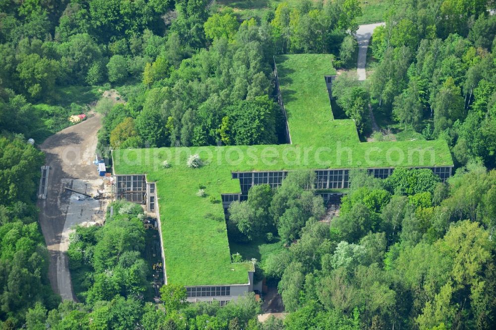 Aerial photograph Lübeck - Building and production halls on the premises of Erasmi & Carstens GmbH & Co. KG in Luebeck in the state Schleswig-Holstein