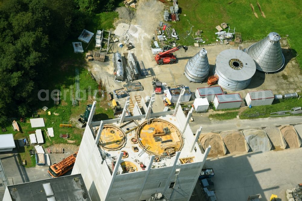 Aerial image Lindlar - Building and production halls on the premises of Eurolat GmbH in Lindlar in the state North Rhine-Westphalia, Germany