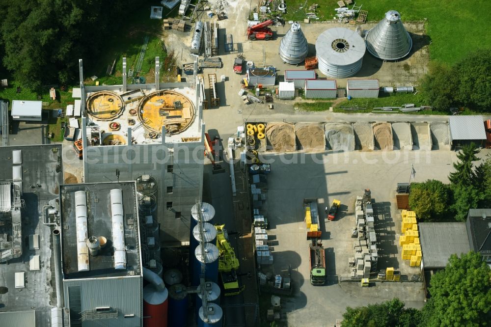 Aerial photograph Lindlar - Building and production halls on the premises of Eurolat GmbH in Lindlar in the state North Rhine-Westphalia, Germany