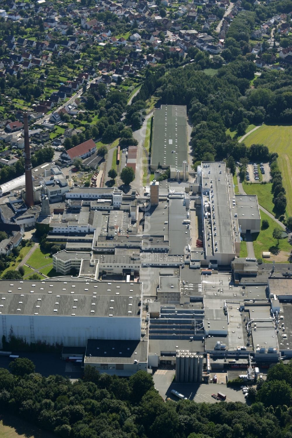 Aerial photograph Osnabrück - Building and production halls on the premises of Felix Schoeller Holding GmbH & Co. KG in Osnabrueck in the state Lower Saxony