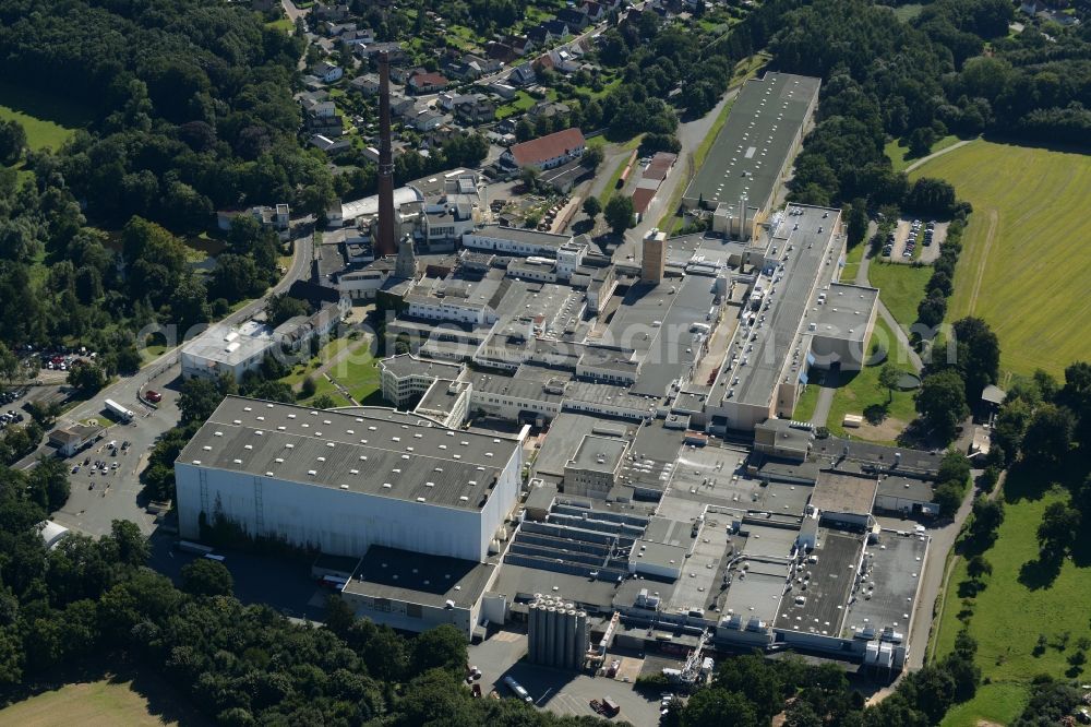 Osnabrück from above - Building and production halls on the premises of Felix Schoeller Holding GmbH & Co. KG in Osnabrueck in the state Lower Saxony