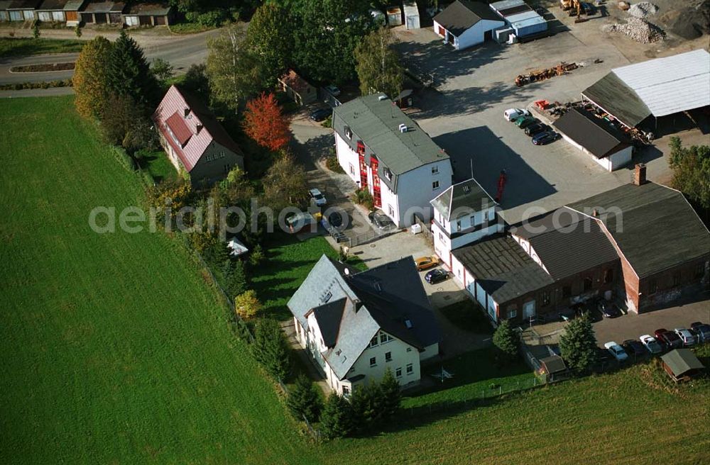 Aerial photograph Reinsdorf bei Zwickau / Sachsen - 11.10.2005 Reinsdorf :Blick auf Werksgelände der Firma RSB GmbH an der Schachtstr.4 in 08141 Reinsdorf Tel.:0375 3032161 Fax.: 0375 3032169