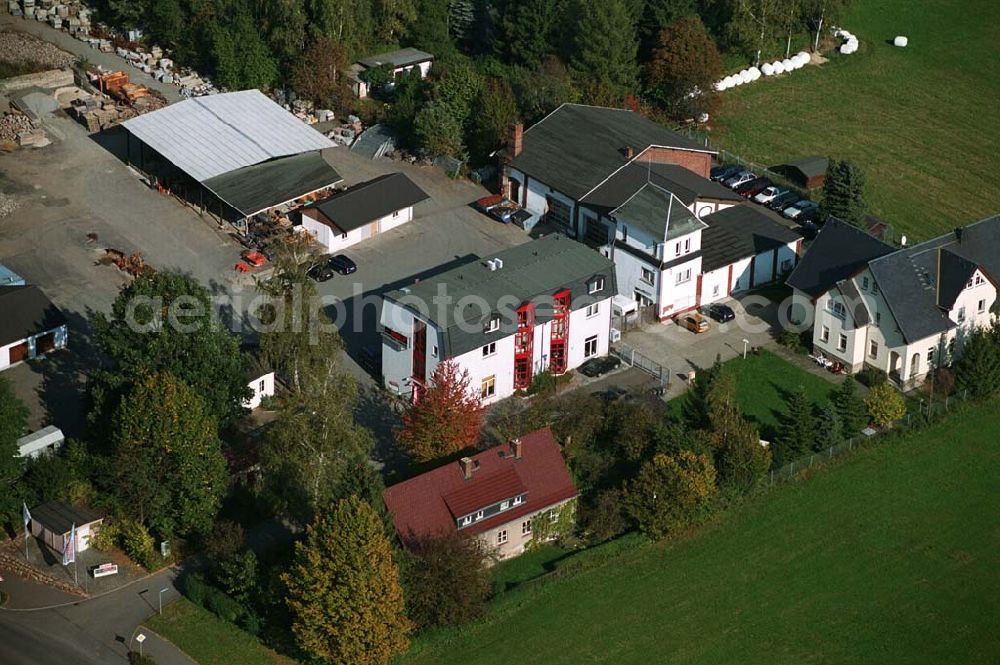 Reinsdorf bei Zwickau / Sachsen from the bird's eye view: 11.10.2005 Reinsdorf :Blick auf Werksgelände der Firma RSB GmbH an der Schachtstr.4 in 08141 Reinsdorf Tel.:0375 3032161 Fax.: 0375 3032169