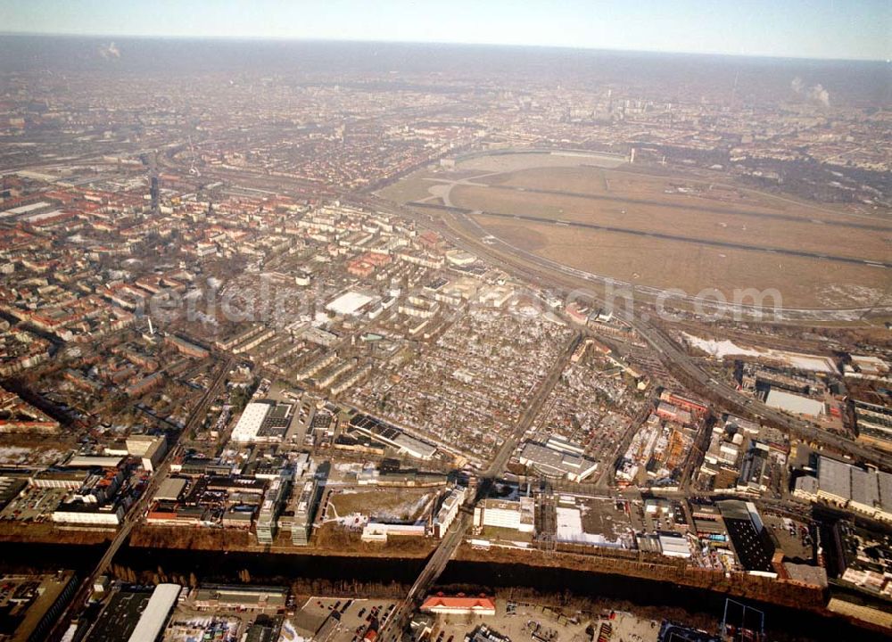 Berlin - Tempelhof from the bird's eye view: 