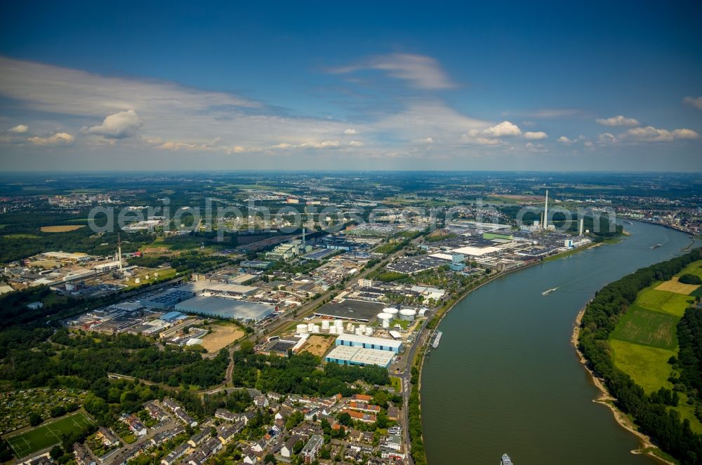 Köln from the bird's eye view: Factory premises of Ford-Werke GmbH in the district Niehl in Cologne in the state of North Rhine-Westphalia, Germany