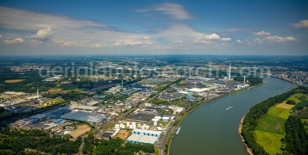 Aerial photograph Köln - Factory premises of Ford-Werke GmbH in the district Niehl in Cologne in the state of North Rhine-Westphalia, Germany