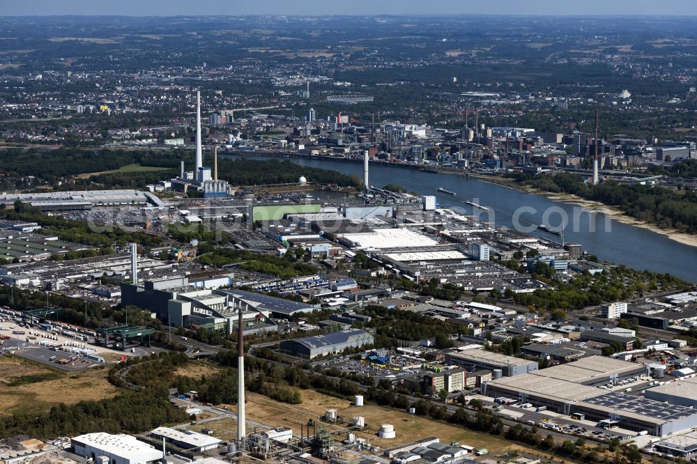 Köln from the bird's eye view: Factory premises of Ford-Werke GmbH in the district Niehl in Cologne in the state of North Rhine-Westphalia, Germany