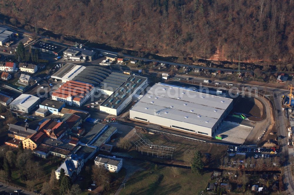 Schopfheim from the bird's eye view: Buildings and new production halls on the premises of market leader for vaccum technology, Gardner Denver in Schopfheim in the state Baden-Wuerttemberg