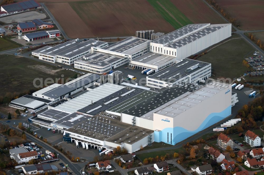 Aerial image Dietenhofen - Building and production halls on the premises of geobra Brandstaetter Stiftung & Co. KG in Dietenhofen in the state Bavaria, Germany