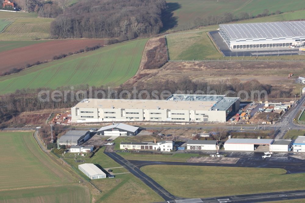 Aerial image Gera - Building and production halls on the premises of Getzner Textil Weberei GmbH in Gera in the state Thuringia