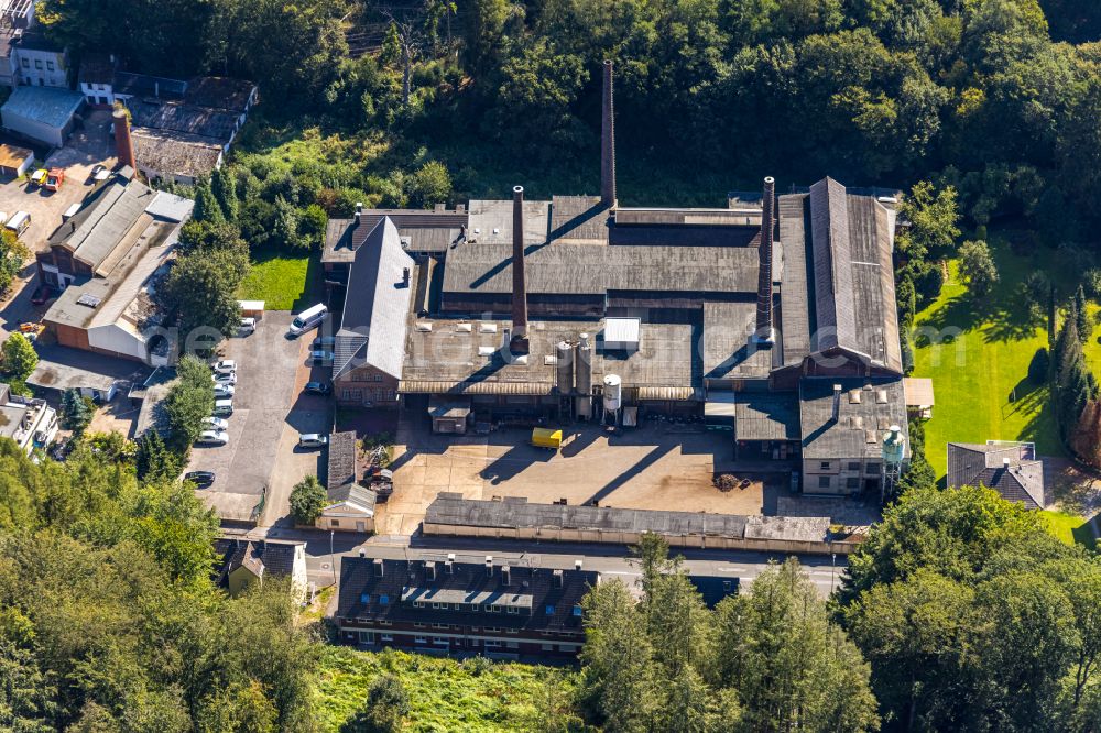 Ennepetal from above - Building and production halls on the premises der Giesserei of J.D. Brackelsberg GmbH on Heilenbecker Strasse in Ennepetal in the state North Rhine-Westphalia, Germany