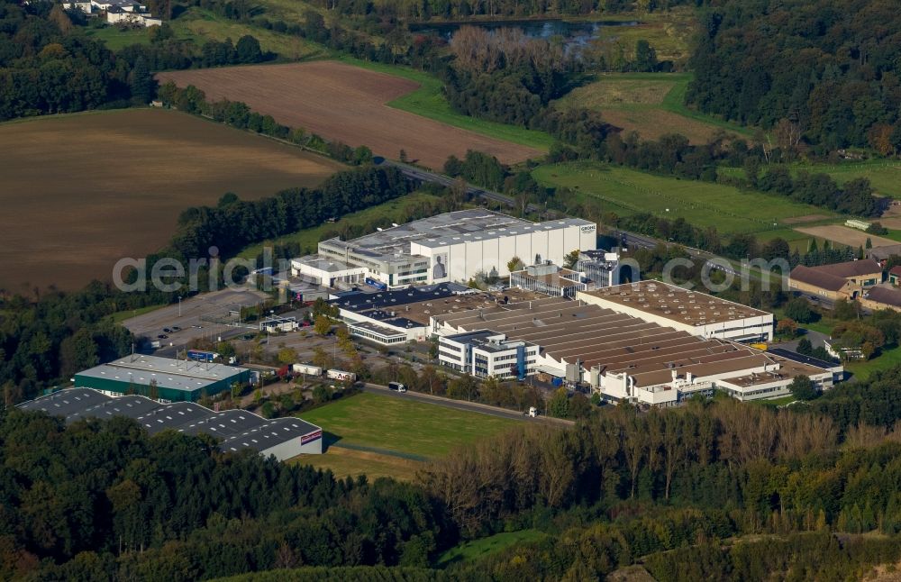 Aerial photograph Hemer - Premises of Grohe AG in Oesetal in Hemer in the state of North Rhine-Westphalia