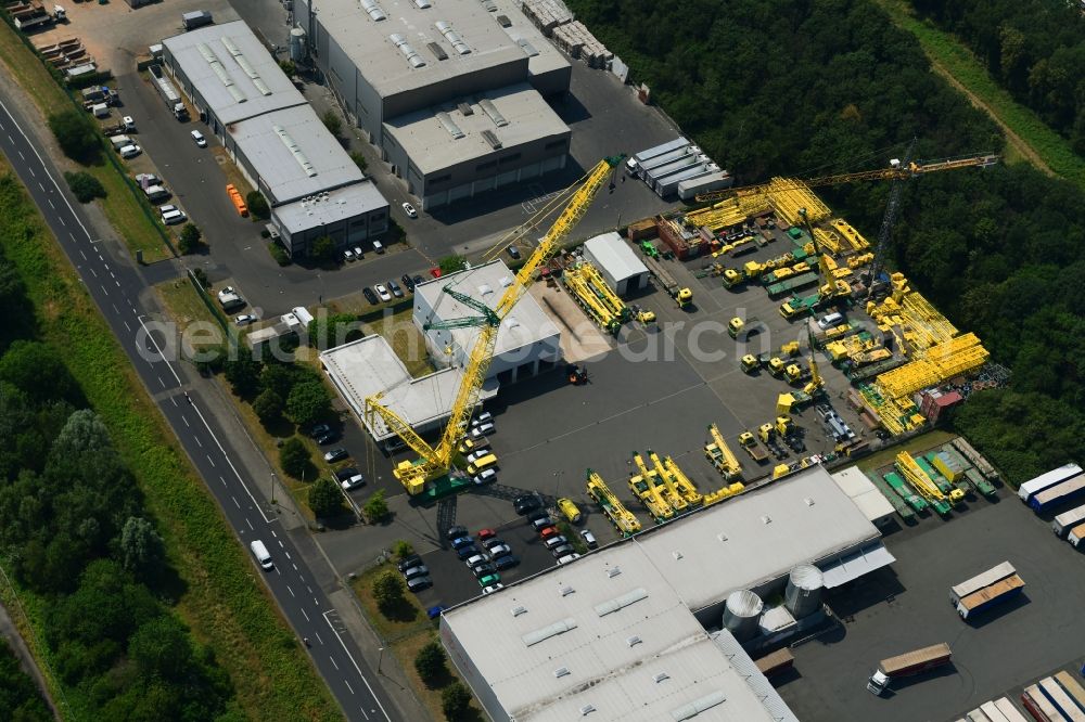 Aerial image Köln - Building and production halls on the premises on Bernhard-Guenther-Strasse in the district Niehl in Cologne in the state North Rhine-Westphalia, Germany